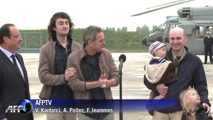 Retour en France des quatre ex-otages en Syrie
