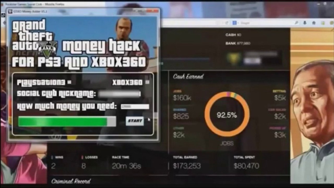 GTA V Infinite Money Hack Tool GTA 5 Pirater Argent April 2014