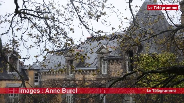 Langueux. Le château de Saint-Ilan au lendemain de l'incendie