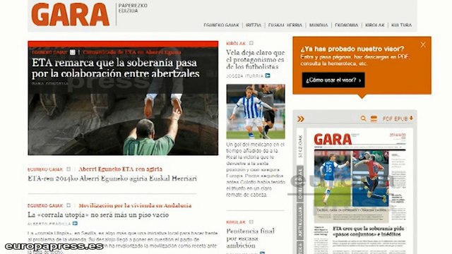 ETA llama a unión nacionalista en el Aberri Eguna