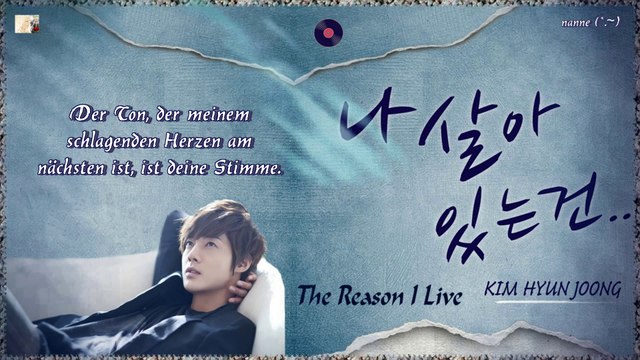 Kim Hyun Joong - The Reason I Live k-pop [german sub]