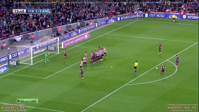 Cú sút phạt thần sầu của Messi
