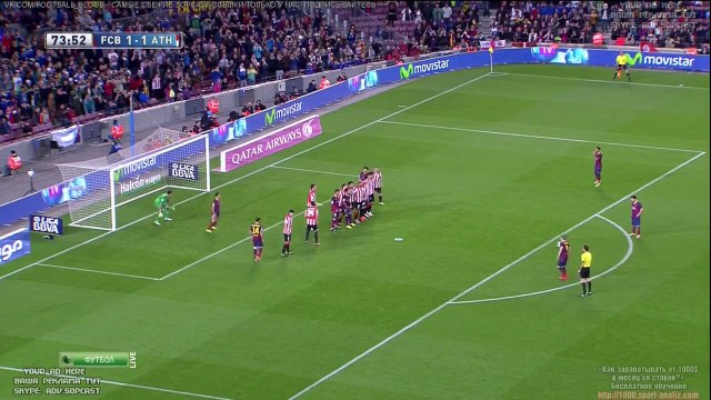 Cú sút phạt thần sầu của Messi