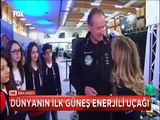 Türk öğrenciler dünyanın ilk güneş enerjili uçağı ile tanıştılar