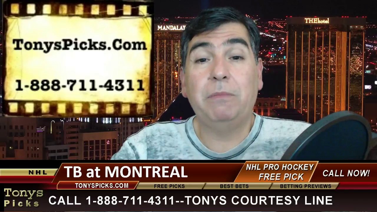NHL Playoff Odds Game 3 Montreal Canadians vs. Tampa Bay Lightning Pick Prediction Preview 4-20-2013