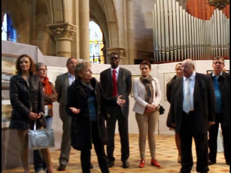 Vernissage - Liv ar bro a Pondi, 5 ème Salon des Arts de Centre Bretagne a Pontivy, parrainé par Gilles Servat, la-fontaine.tv