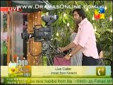 Fahad Mustafa taking comments about his female guests eyes from a live caller