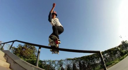 Awesome #10C41 Downey Park Hat Trick - skateboarding