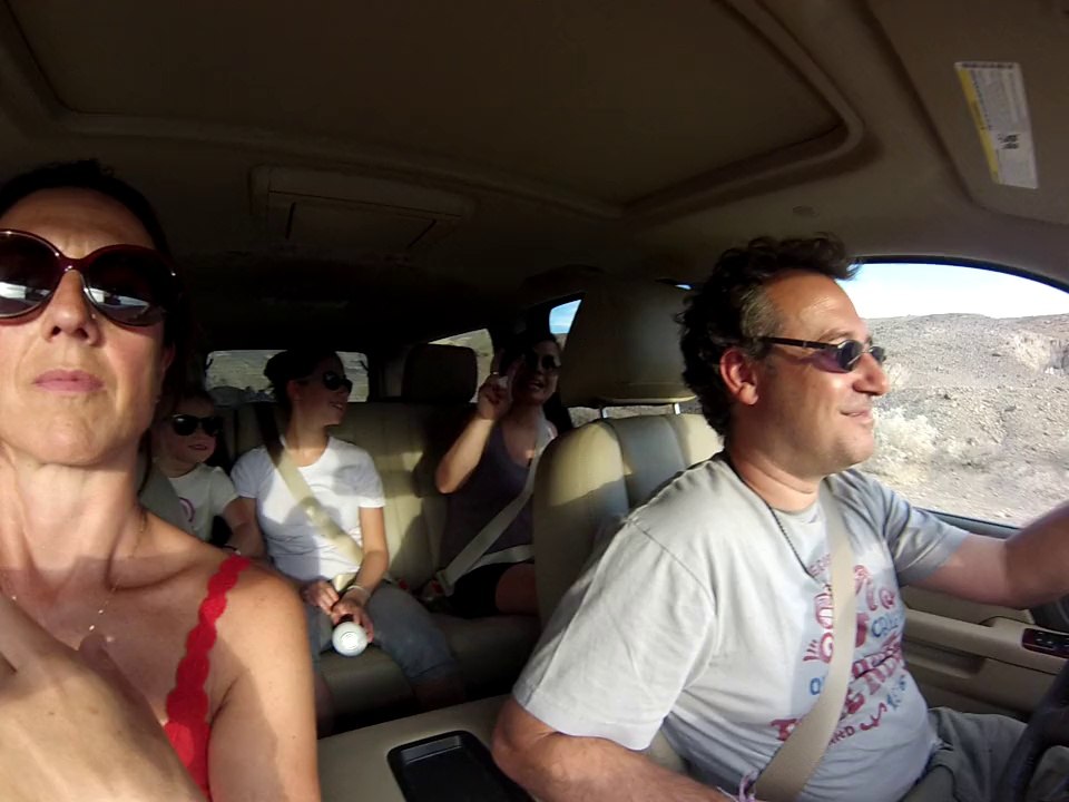 Inside Car Death valley