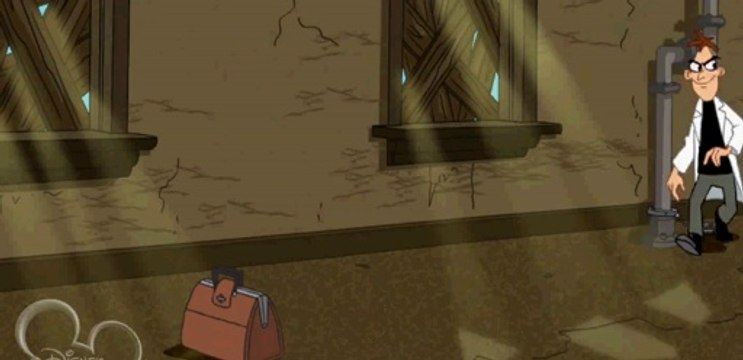 Perry and Doofelshmertz are trapped by a Magnet Floating Metal Belt (Russian edition)