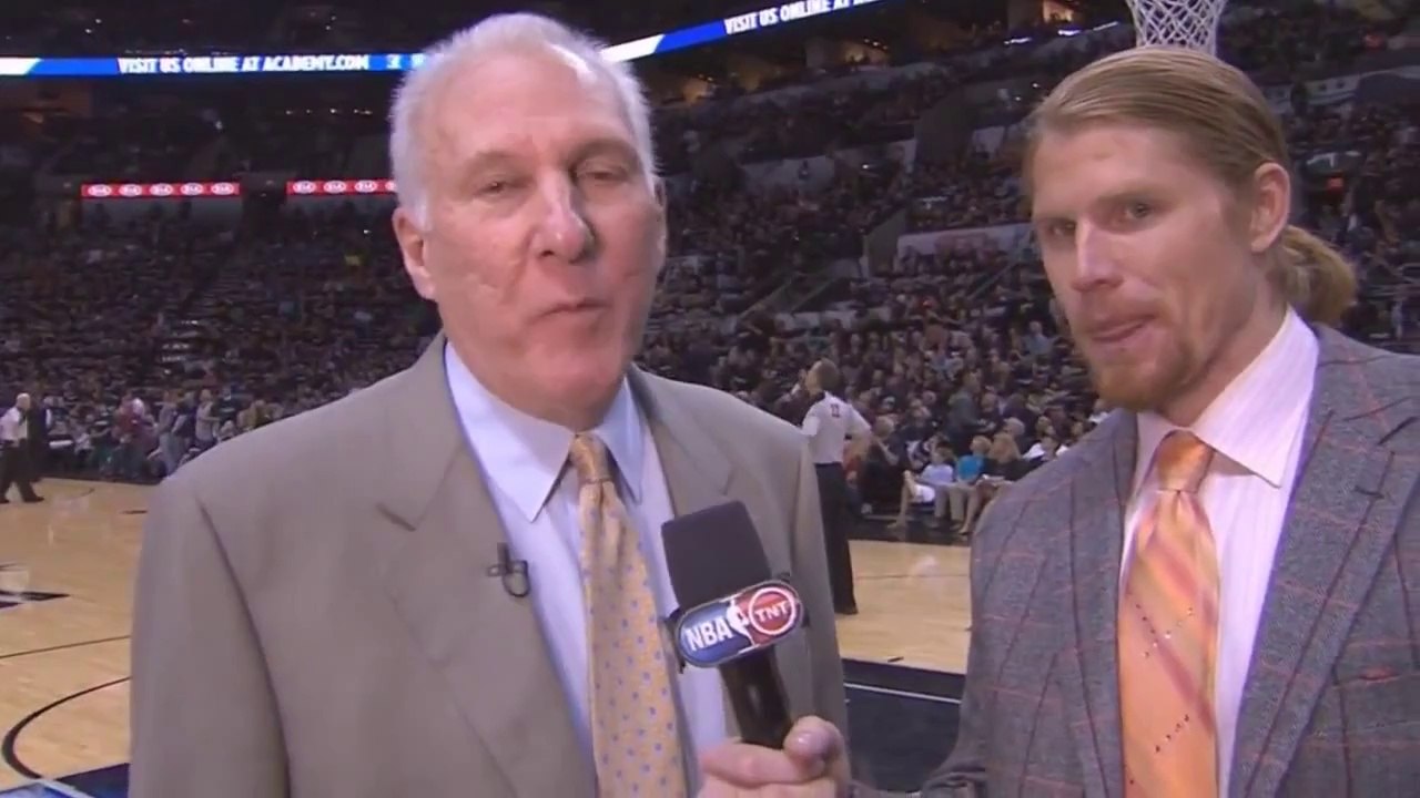 Craig Sager Jr Interviews Gregg Popovich