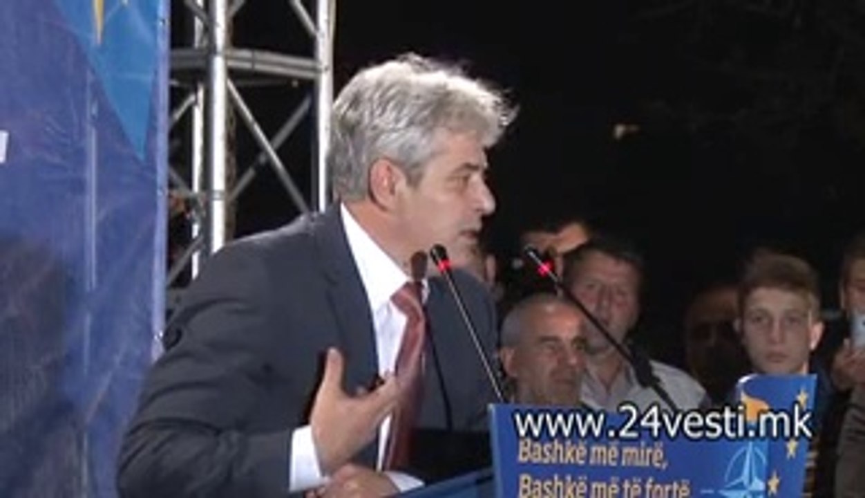 IZJAVA ALI AHMETI AN MITING VO ARACINOVO  20 04 2014