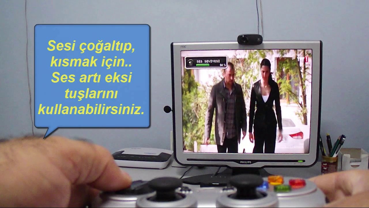 Logitech F710 gamepad'i uzaktan kumanda olarak kullanılması
