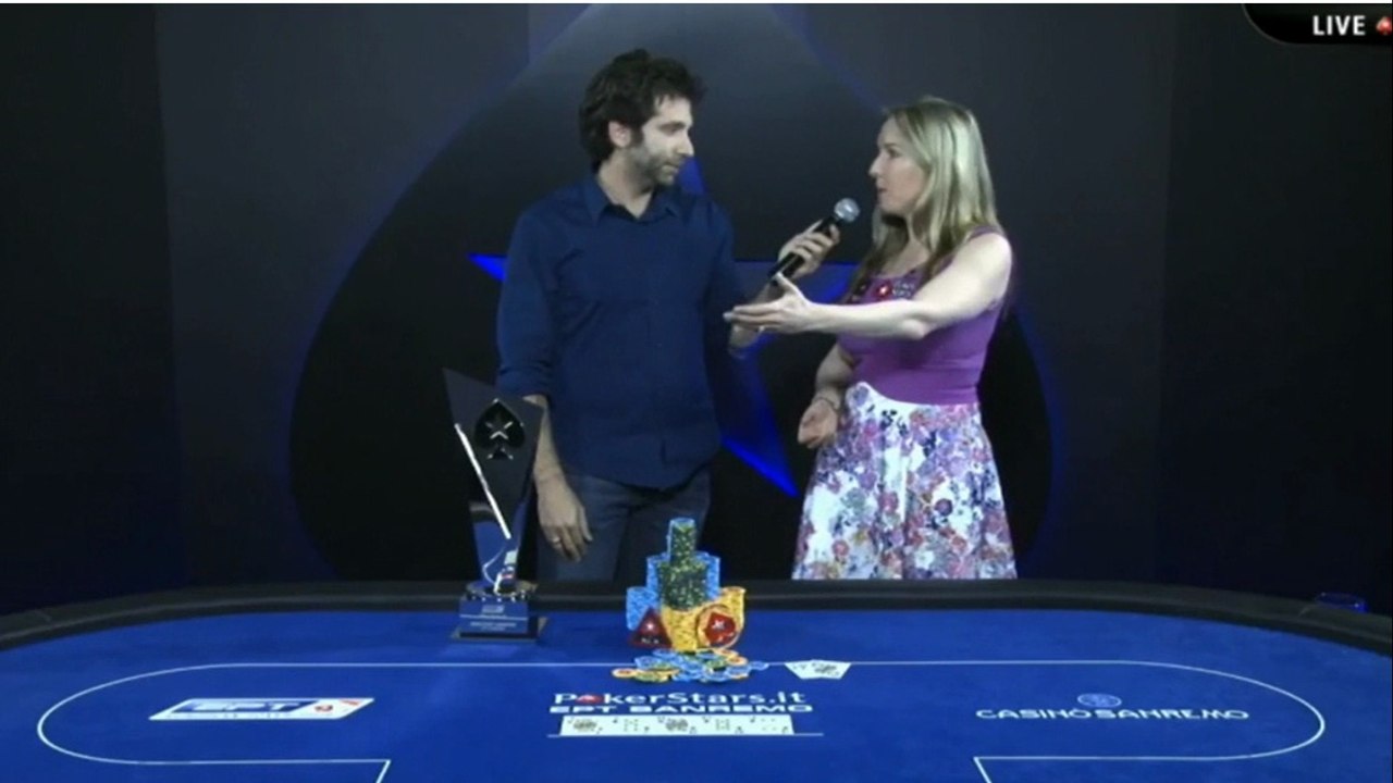 EPT San Remo - Live - Remise Trophé
