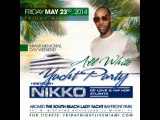 FRIDAY NIGHT LIVE 2014 MIAMI MEMORIAL DAY WEEKEND ALL WHITE YACHT PARTY HOSTED BY NIKKO OF LOVE  HIP HOP ATLANTA