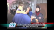 Cercado de Lima: Dos niños gravemente heridos tras balacera entre pandilleros