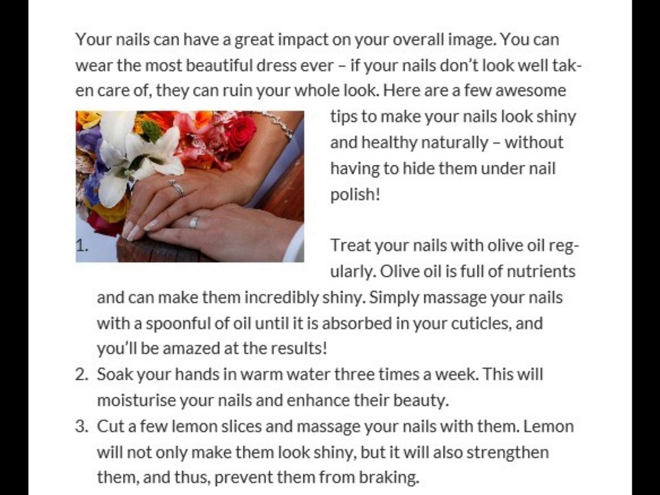 Tips to Make Your Nails Look Shiny and Healthy: Brought to You by Trendimi
