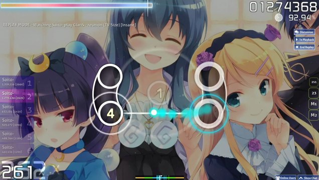 Osu - Claris, Reunion - Insane