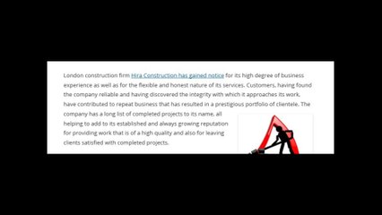 Hira Construction | Experienced Construction Firm