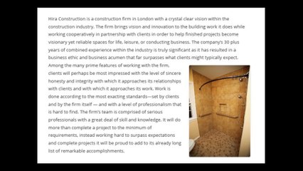 Hira Construction | Bringing Vision and Innovation to Building Work