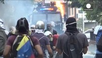 Manifestación en Caracas en el domingo pascual por la 