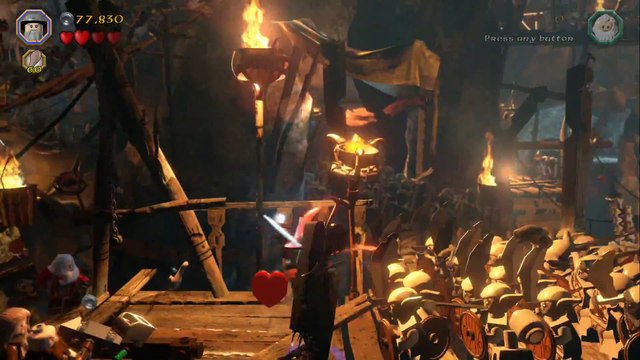 LEGO The Hobbit (PS4) Walkthrough Part 7 - Goblin Town[1080P]