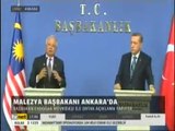 Malezya Başbakanı Ankarada. Başbakan Erdoğan ve Rezak Ortak Basın Toplantısı Düzenledi