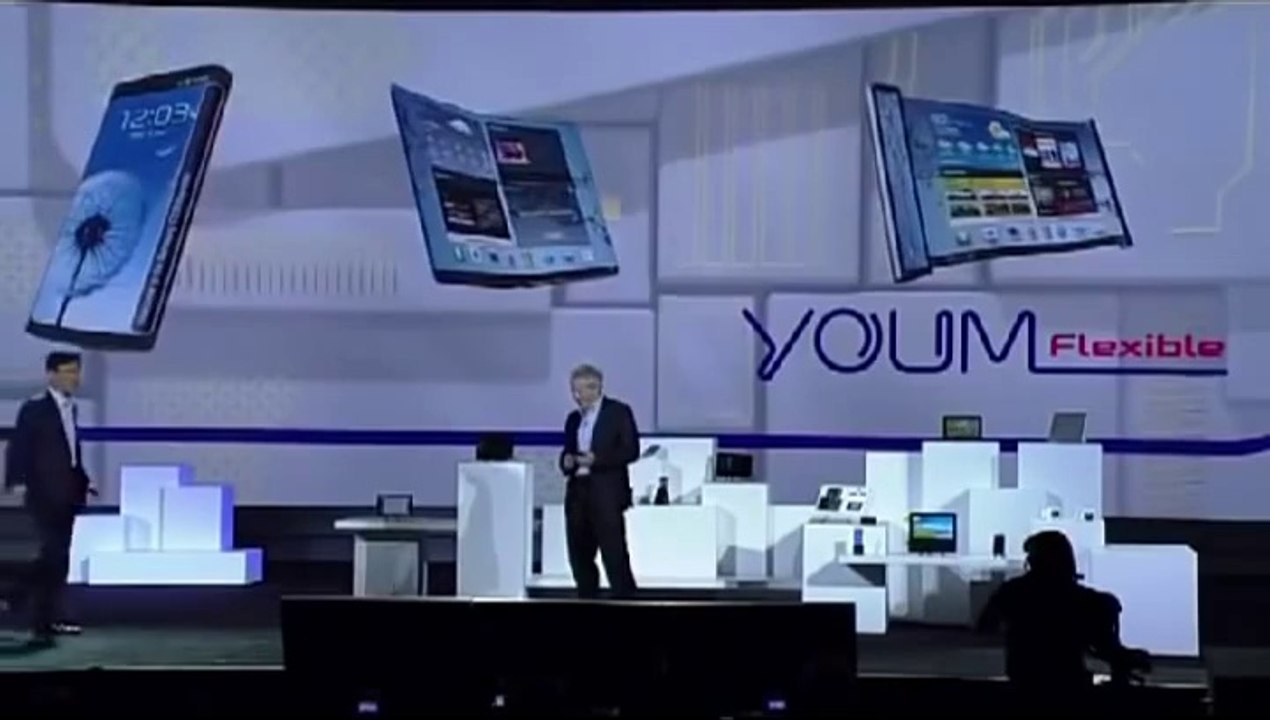 Samsung NEW Galaxy S5, Note 4 and devices with Youm Flexible Displays and the Coolest Ad.