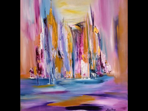 Tableaux contemporains d'Ame Sauvage artiste peintre