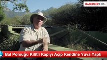 Bal Porsuğu Kilitli Kapıyı Açıp Kendine Yuva Yaptı