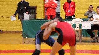 LECAUX Jordan finale 50kg cadet du tournoi de qualification aux championnats de france minime et cadet lutte libre à lomme 19 avril 2014