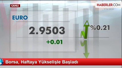 Borsa, Haftaya Yükselişle Başladı
