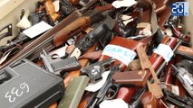 Opération de destruction d'armes par la police du Nord