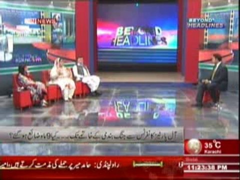 Beyond HeadLines (Kya Jang Bandi Ke Khatme Ke Bad Muzakrat Ka Jawaz Baki Hai ?) 20 April 2014 Part-1
