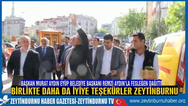 Başkan Murat Aydın Beştelsizde Fesleğen Dağıttı