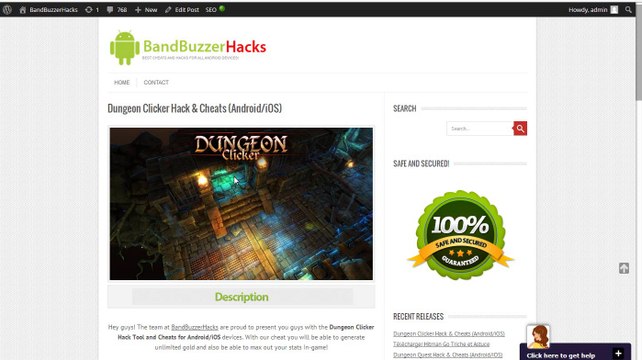Dungeon Clicker Hack Cheat Tool Android iOS