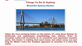 Things To Do In Sydney