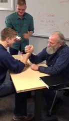 70 Year Old Teacher Vs Student Arm Wrestle