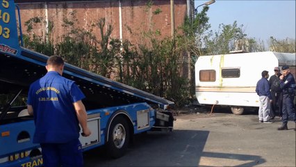 Evacuation des Roms de la rue du Caire, à Roubaix