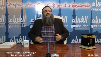 Kadının kıyafetinde sünnete uygun özel bir renk var mıdır