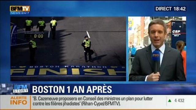 BFM Story: Un an après l'attentat, le marathon de Boston accueille 9 000 coureurs de plus - 21/04