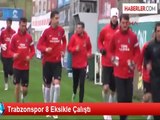 Trabzonspor 8 Eksikle Çalıştı