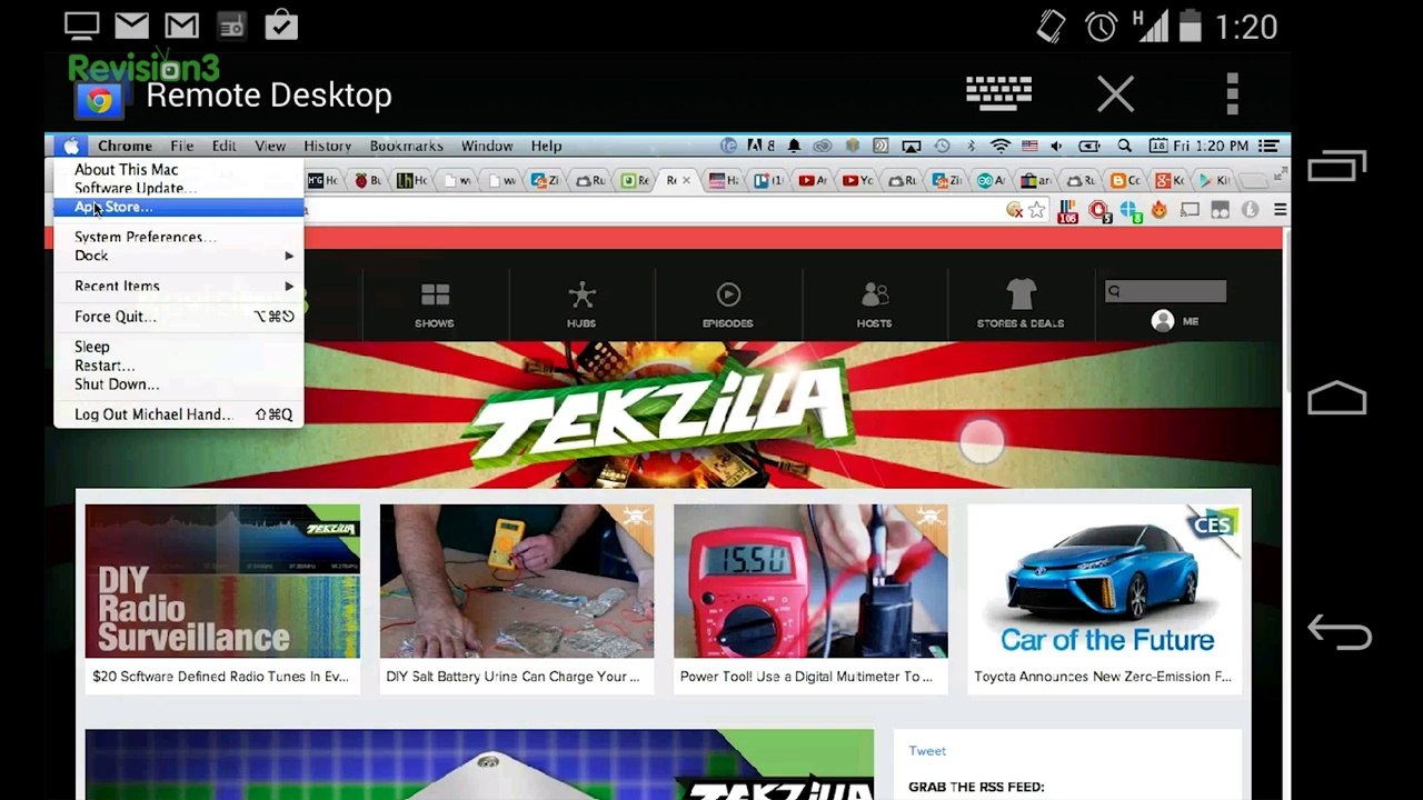 Chrome Remote Desktop for Android! Control PCs from your Android Phone or Tablet - Tekzilla Bites