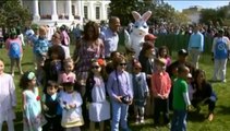Obama et un lapin lancent la course à l'œuf de Pâques