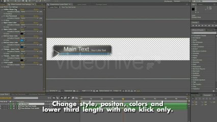 Elegant Gloss Lower Thirds - After Effects Template