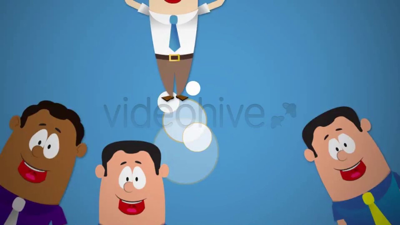 Ethnic Business Cartoon Mascots - After Effects Template