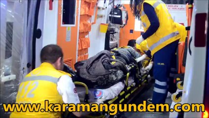 Karaman'da otomobil ile traktör çarpıştı 1 ağır yaralı