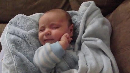 Baby Oliver wakes up with every emotion