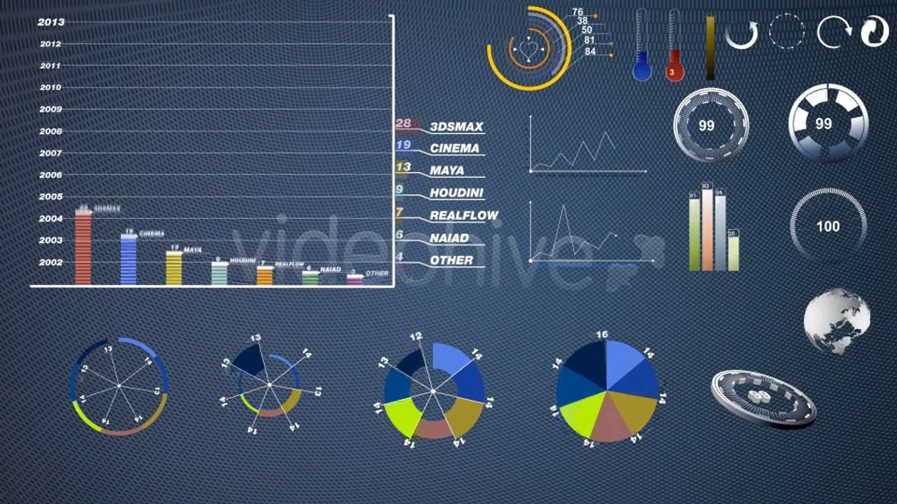20 Infographic Elements - After Effects Template