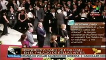 Lectores llegan al Palacio Bellas Artes de México para despedir a Gabo